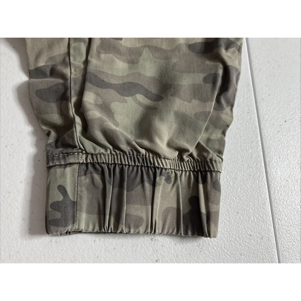 American‎ Eagle Women's Medium Green Camo Cargo Pant Drawstring Waist Jogger - Picture 8 of 16